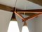 Mid-Century Danish Cascade Ceiling Lamp in Teak 7