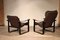 Leather Lounge Chairs by OY BJ Dahlqvist for BD Furniture, Finland, 1960s, Set of 2 12