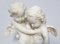 Alabaster Skulptur von zwei Liebenden, die um ein Herz kämpfen, 19. Jh 6