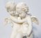 Alabaster Skulptur von zwei Liebenden, die um ein Herz kämpfen, 19. Jh 11