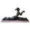 Art Nouveau French Bronze Young Dancer with Marble Base, Image 1