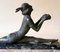 Bailarina francesa modernista de bronce con base de mármol, Imagen 6