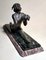 Art Nouveau French Bronze Young Dancer with Marble Base 3