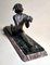 Art Nouveau French Bronze Young Dancer with Marble Base, Image 3