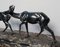 Sculpture Deux Gazelles en Bronze par I. Rochard 10