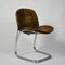 Tubular Frame & Velvet Dining Chairs in the Style of Rinaldi, Set of 4 1