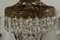 Lustre à 1 Lampe de Style Art Nouveau en Laiton et Cristal en Forme de Montgolfière 7