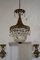 Lustre à 1 Lampe de Style Art Nouveau en Laiton et Cristal en Forme de Montgolfière 11