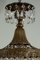 Art Nouveau Style Brass and Crystal 1-Light Chandelier in the Shape of a Hot Air Balloon 9