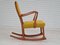 Danish Rocking Chair in Beech & Kvadrat Wool, 1970s 10