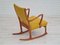 Danish Rocking Chair in Beech & Kvadrat Wool, 1970s 5