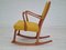 Danish Rocking Chair in Beech & Kvadrat Wool, 1970s 6