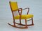 Danish Rocking Chair in Beech & Kvadrat Wool, 1970s 1