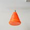 Vintage Orange Glass Pendant Lamp from Marinha Grande, 1960s 5