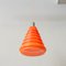 Vintage Orange Glass Pendant Lamp from Marinha Grande, 1960s, Image 5