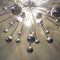 Lampada da soffitto Sputnik vintage in acciaio cromato, Italia, anni '70, Immagine 10