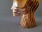Sculpture Edward en Céramique avec Finition Dorée par Francesco Bellazecca 3