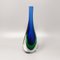 Blau-grüne Murano Glasvase von Flavio Poli für Seguso, 1960er 2