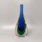 Blue and Green Murano Glass Vase by Flavio Poli for Seguso, 1960s, Image 1