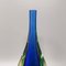 Blue and Green Murano Glass Vase by Flavio Poli for Seguso, 1960s 4