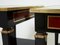 Black Mahogany and Brass End Tables from Maison Jansen, 1950s, Set of 2 12
