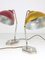 Mid-Century Gold and Red Table Lamps, 1950s, Set of 2 18