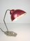 Lampade da tavolo Mid-Century dorate e rosse, anni '50, set di 2, Immagine 4