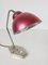Lampada da tavolo Mid-Century rossa, anni '60, Immagine 3