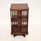 Antique Edwardian Inlaid Wood Revolving Bookcase 2