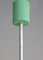 Small Turquoise Glass Ceiling Lamp, 1960s, Image 9