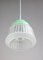 Small Turquoise Glass Ceiling Lamp, 1960s 6