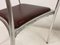 Aluminium and Leather Armchairs, Set of 2 8