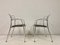 Aluminium and Leather Armchairs, Set of 2 9
