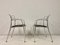 Aluminium and Leather Armchairs, Set of 2, Image 9