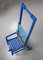 Mid-Century Blue Wooden Foldable Stroller, 1960s 9