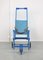 Mid-Century Blue Wooden Foldable Stroller, 1960s 3