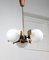 Copper & Opaline Glass Ceiling Lamp, Image 15