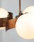 Copper & Opaline Glass Ceiling Lamp 13