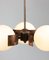 Copper & Opaline Glass Ceiling Lamp, Image 12
