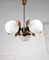 Copper & Opaline Glass Ceiling Lamp, Image 7