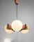 Copper & Opaline Glass Ceiling Lamp, Image 10
