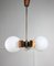 Copper & Opaline Glass Ceiling Lamp 5