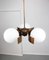Copper & Opaline Glass Ceiling Lamp, Image 16