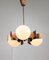 Copper & Opaline Glass Ceiling Lamp 3