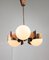 Copper & Opaline Glass Ceiling Lamp, Image 3