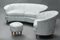Curved Sofa, Armchairs and Stools Attributed to Ico Parisi, Set of 5 1