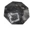 Achteckiges Fossil aus schwarzem Jurassic Marmor, 4er Set 12