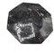 Octagonal Jurassic Black Marble Fossil, Set of 4 12