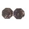 Octagonal Jurassic Black Marble Fossil, Set of 4, Image 1