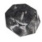 Octagonal Jurassic Black Marble Fossil, Set of 4 11